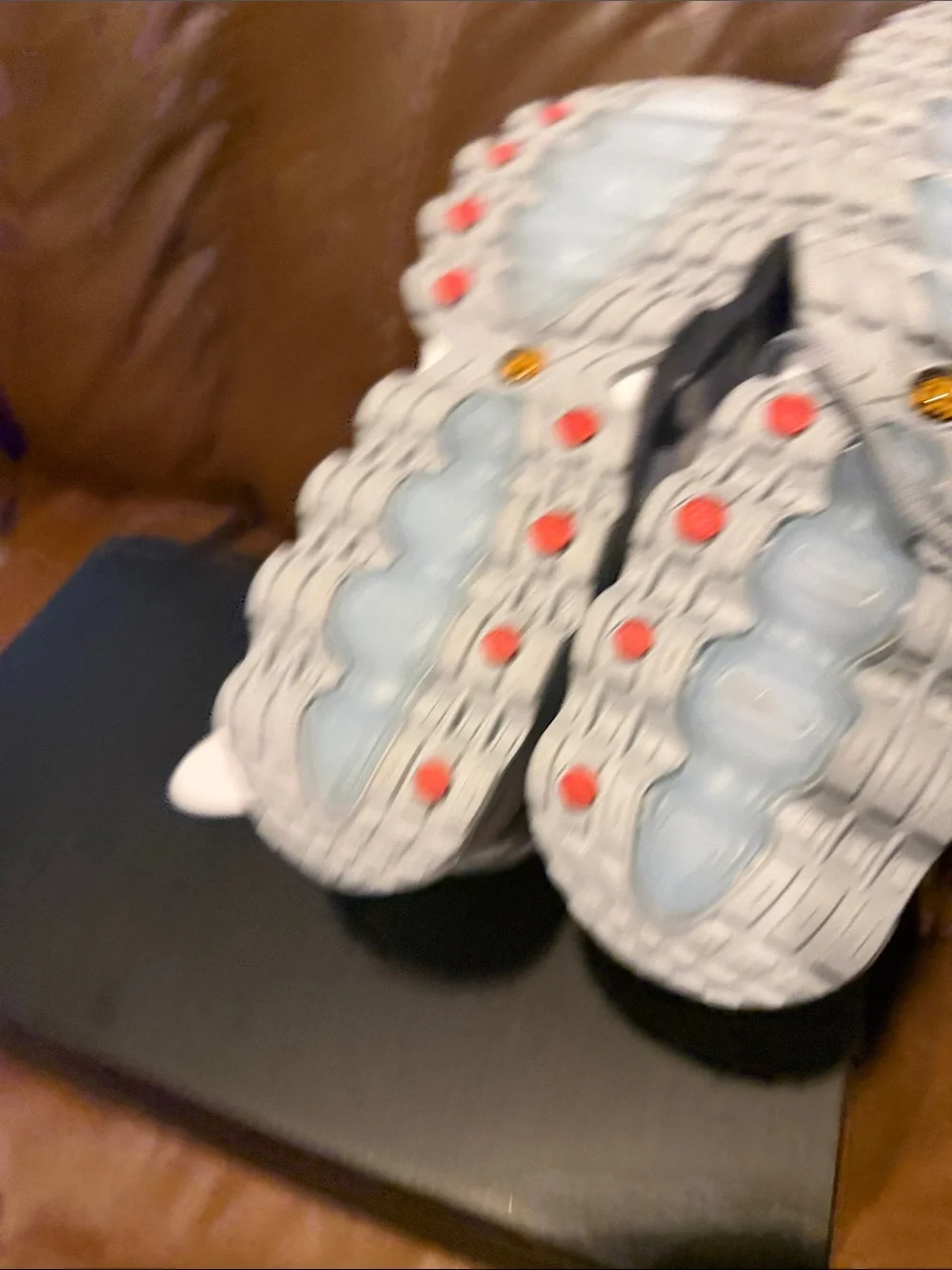 Nike Silver and White Sneakers air max